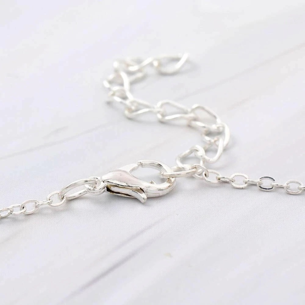 USA Elegant Spring Time Silver Bird and Leaves Lariat Pendant Necklace Jewelry - Picture 7 of 12
